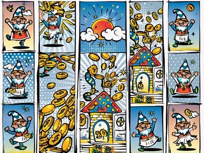een-huisje-waar-gouden-munten-uit-komen-en-kabouters-gelukkig-errond-staan-te-springen-400