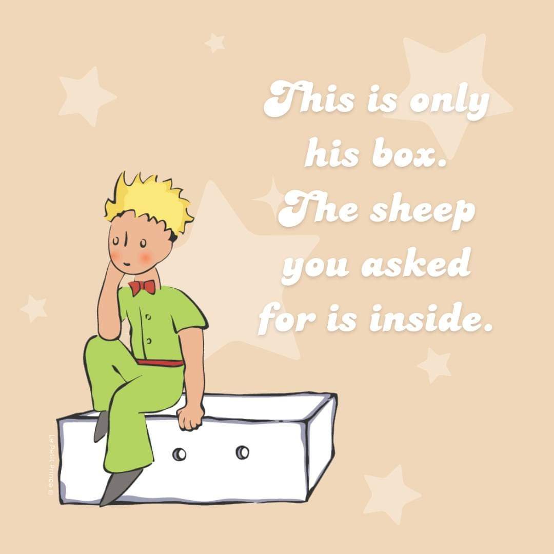 le petit prince de kleine prins en zijn schaap